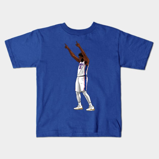 Joel Embiid aka The Process Kids T-Shirt by origin illustrations